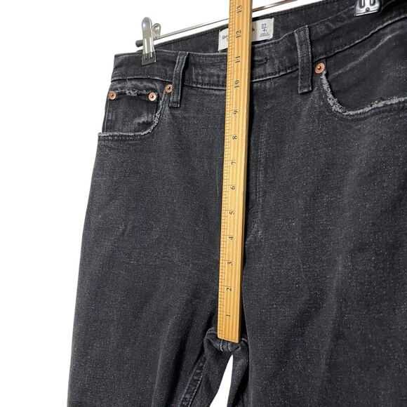 Abercrombie & Fitch Distressed Straight Jeans Women’s Size 27 Short Cropped - Picture 11 of 12